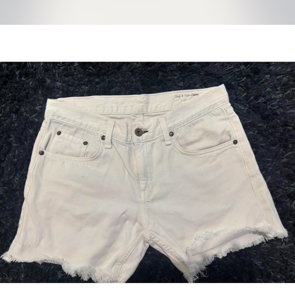 Women's White Denim Shorts